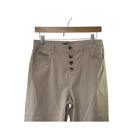 Boden Denim Classic Fit Button Fly Wide Leg Ankle Length Pants Women's US 8 - Picture 2 of 6